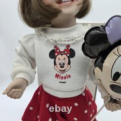Ashton Drake Walt Disney World Girl Minnie Mouse Balloon Porcelain Doll COA