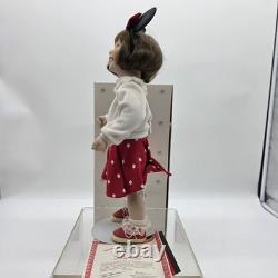 Ashton Drake Walt Disney World Girl Minnie Mouse Balloon Porcelain Doll COA