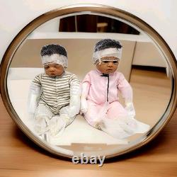 Ashton-Drake Waltraud Hanl Jada And Jayden Poseable Twin Baby Doll Set