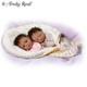 Ashton-Drake Waltraud Hanl Jada And Jayden Poseable Twin Baby Doll Set