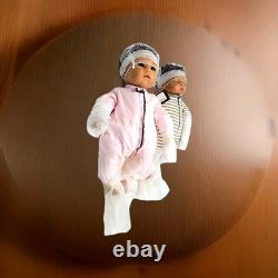 Ashton-Drake Waltraud Hanl Jada And Jayden Poseable Twin Baby Doll Set