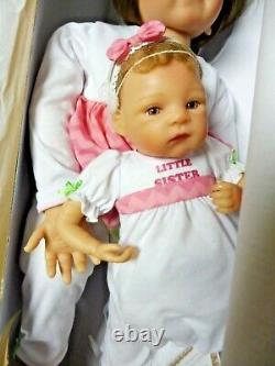 Ashton Drake / Waltraud Hanl Set Of 2 Dolls A Sister's Love With Coa