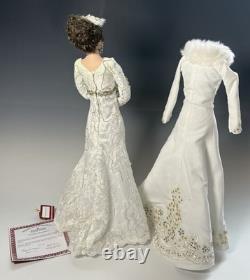 Ashton Drake Winter Romance Porcelain Bride Doll By Cindy McClure 20 READ