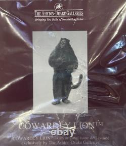 Ashton Drake Wizard Of Oz Cowardly Lion Singing Doll (New in Opened Box)