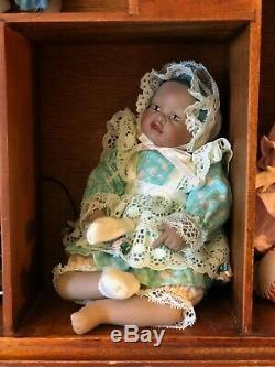 Ashton Drake Yolanda Bello Picture Perfect Babies 11 Dolls with Cabinet