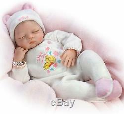 Ashton-Drake You're My Pooh Bear Baby Doll with Personalizable Bracelet NEW Gift