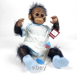 Ashton-Drake Zachary Monkey/Chimp 15 Therapy Doll with Certificate (NIB)