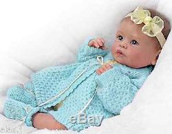 Ashton Drake baby Doll Sweetly Snuggled Lifelike Weighted poseable Newborn