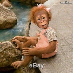 Ashton Drake baby Monkey MOMOKO Poseable Doll Free Next Day UK Delivery