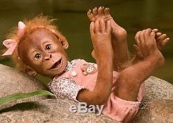 Ashton Drake baby Monkey MOMOKO Poseable Doll Free Next Day UK Delivery