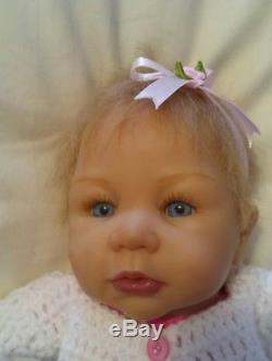 Ashton Drake blonde blue eyed life like baby girl reborn doll (pick me up mummy)