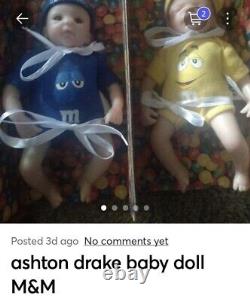 Ashton Drake created Sherry Rawn Rare M&M Baby Dolls New Complete set of 10