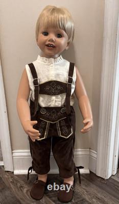 Ashton Drake/monika Peter Leicht 32 Inch Vinyl Bavarian Doll Luis Blonde