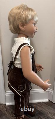 Ashton Drake/monika Peter Leicht 32 Inch Vinyl Bavarian Doll Luis Blonde