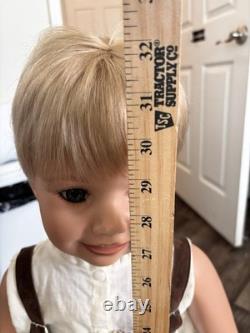 Ashton Drake/monika Peter Leicht 32 Inch Vinyl Bavarian Doll Luis Blonde
