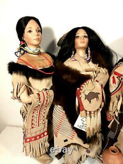 Ashton Drake porcelain collection Native American. Artist Judy Belle. 1995