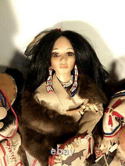 Ashton Drake porcelain collection Native American. Artist Judy Belle. 1995