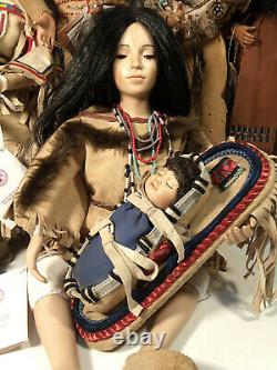 Ashton Drake porcelain collection Native American. Artist Judy Belle. 1995