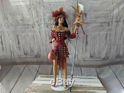 Ashton Drake sacred voice of the wolf native American doll 17 Mcclure