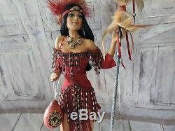 Ashton Drake sacred voice of the wolf native American doll 17 Mcclure