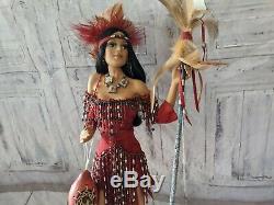 Ashton Drake sacred voice of the wolf native American doll 17 Mcclure