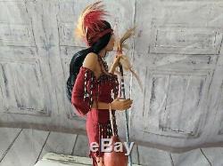 Ashton Drake sacred voice of the wolf native American doll 17 Mcclure