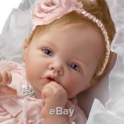 Ashton drake 19 baby doll with BASSINET NRFB (see madame alexander)