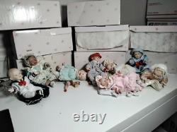Ashton-drake galleries porcelain doll with box set of 8