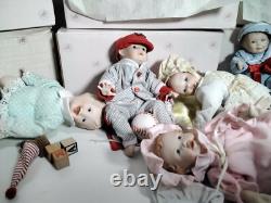 Ashton-drake galleries porcelain doll with box set of 8