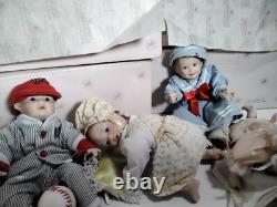 Ashton-drake galleries porcelain doll with box set of 8