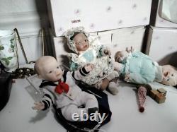 Ashton-drake galleries porcelain doll with box set of 8