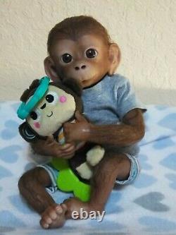 Baby Ashton Drake Monkey/Chimp? Realistic newborn 16 little boy Therapy Doll