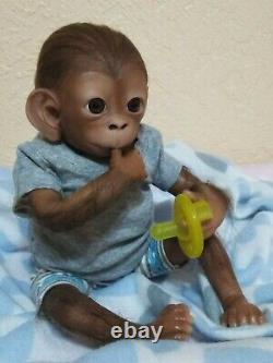 Baby Ashton Drake Monkey/Chimp? Realistic newborn 16 little boy Therapy Doll