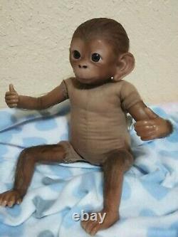 Baby Ashton Drake Monkey/Chimp? Realistic newborn 16 little boy Therapy Doll