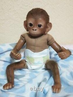 Baby Ashton Drake Monkey/Chimp? Realistic newborn 16 little boy Therapy Doll