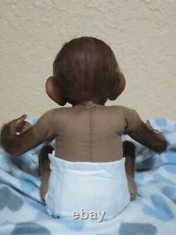 Baby Ashton Drake Monkey/Chimp? Realistic newborn 16 little boy Therapy Doll