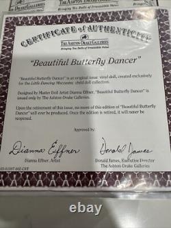 Beautiful Butterfly Dancer Vinyl Doll By Diana Efner 12 Ashton Drake Rare