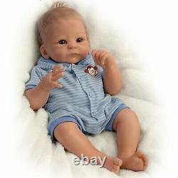Benjamin So Truly Real Weighted Newborn Baby Boy Doll 17' by Ashton Drake New