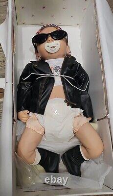 Biker Baby Doll Ashton-Drake Galleries Joey, Born To Ride Beauty Pig Harley Hog