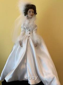 Bride Doll, Porcelain, Winter Romance by Sandra Bilotto 1996 NIB