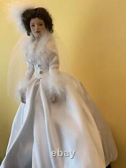 Bride Doll, Porcelain, Winter Romance by Sandra Bilotto 1996 NIB