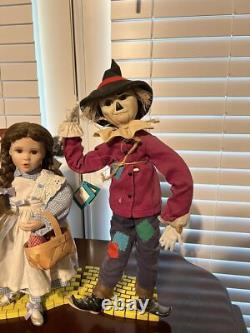 COLLECTORS 3 Porc DOLLs DOROTHY, Tin Man, Scarecrow Ashton Drake Gall Free Shipp