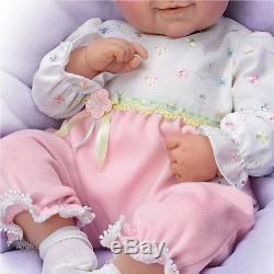 Cheryl Hill Lifelike Touch Activated Giggling Baby Girl Doll from Ashton Drake