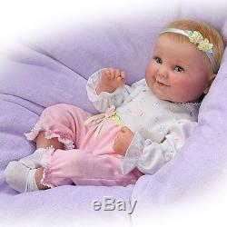 Cheryl Hill Lifelike Touch Activated Giggling Baby Girl Doll from Ashton Drake