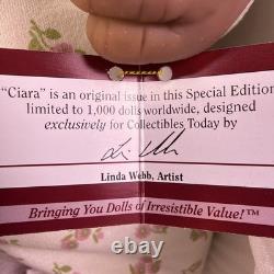 Ciara By Linda Webb -Special LTD Edition (1000) African American Baby Doll WithCOA