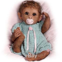 Clementine Needs a Cuddle Ashton Drake Baby Monkey By Linda Murray 14 inches