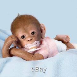 Coco So Truly Real Lifelike Realistic Newborn Baby Monkey Doll 16-inches by