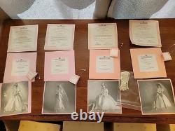 Collection of all 4 Ashton Drake Galleries 1900s Wedding Dress porcelain dolls