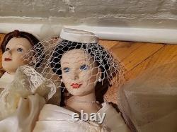 Collection of all 4 Ashton Drake Galleries 1900s Wedding Dress porcelain dolls