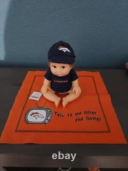 Complete set of 12 Ashton-Drake Denver Broncos collectible baby dolls